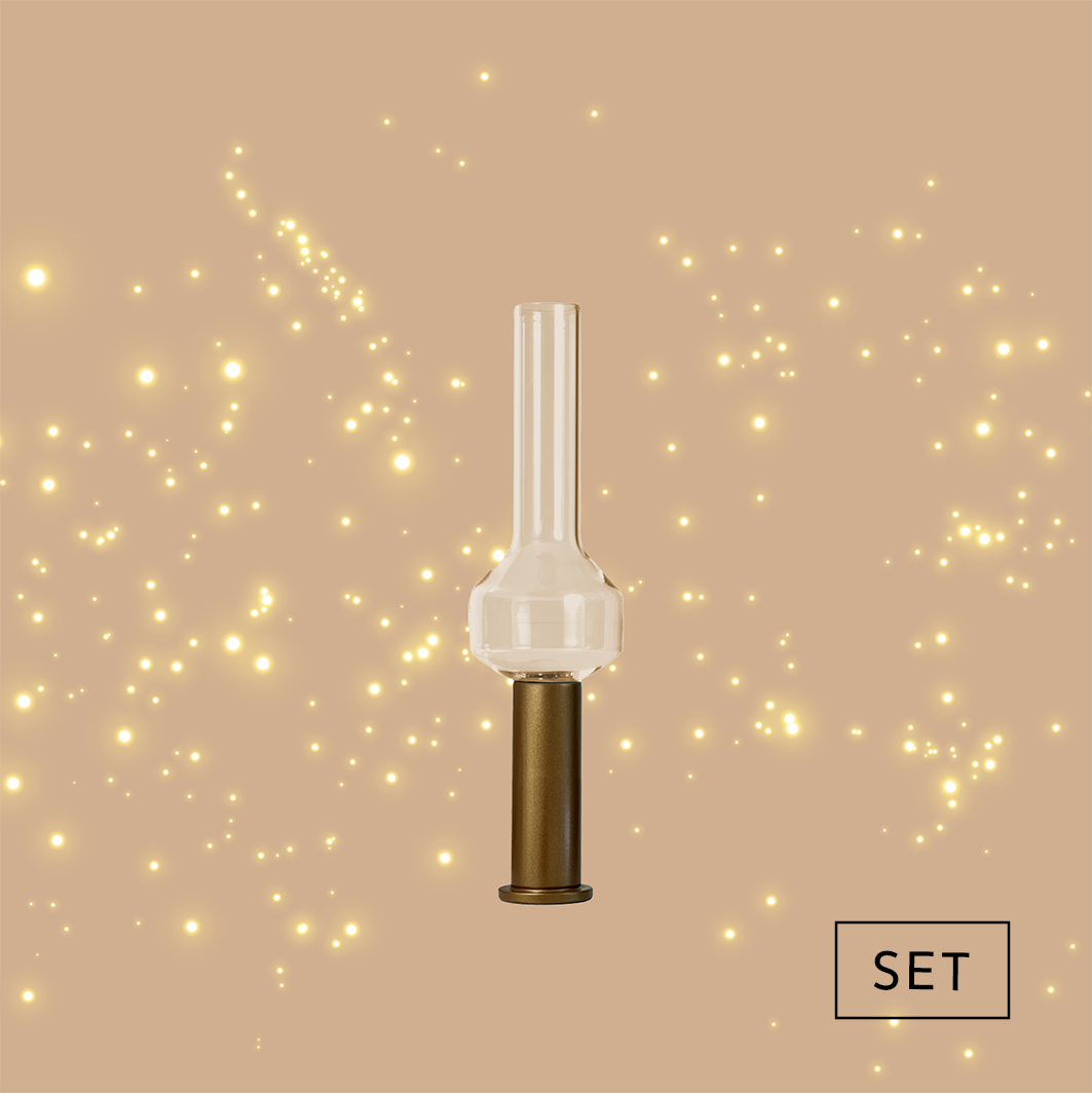 Candlestick and vase bulbous | ZW.02 + ZW.10.01 