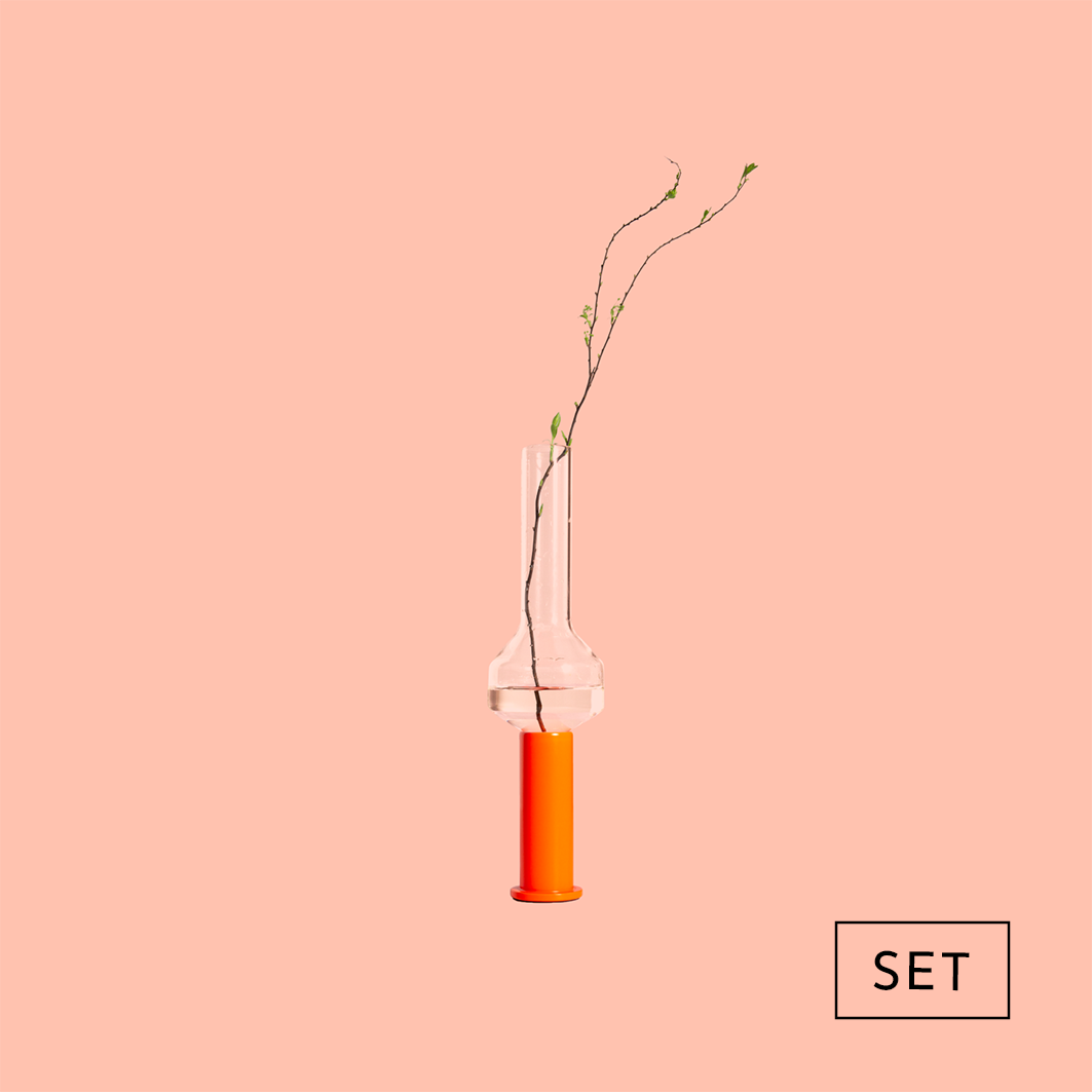 Candlestick and vase bulbous | ZW.02 + ZW.10.01 